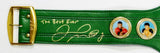 Floyd Mayweather Autographed Green WBC Boxing Belt w/ The Best Ever - Beckett Auth *Gold