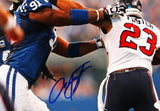 Arian Foster Autographed Texans 8x10 Against Colts Photo- JSA W Auth *Blue