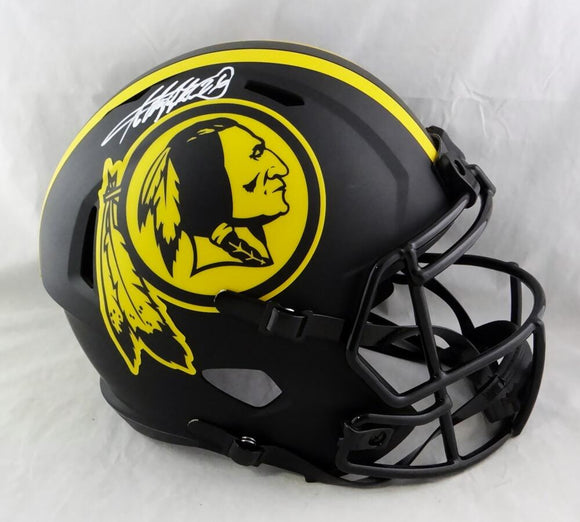 Adrian Peterson Autographed Washington Redskins F/S Eclipse Speed Helmet - Beckett W Auth *White