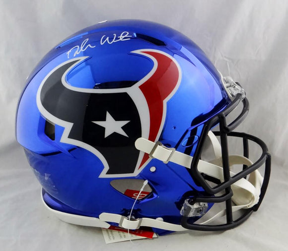 Deshaun Watson Autographed Houston Texans F/S Chrome Speed Authentic Helmet - JSA W Auth *White Image 1