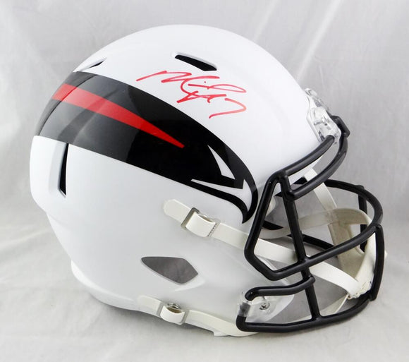 Michael Vick Autographed Atlanta Falcons F/S AMP Speed Helmet - PSA Auth *Red Image 1