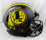 Adrian Peterson Autographed Washington Redskins F/S Eclipse Speed Authentic Helmet w/Insc- Beckett W Auth *White