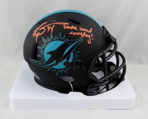 Ricky Williams Autographed Miami Dolphins Eclipse Mini Helmet w/SWED- JSA W Auth *Orange