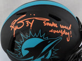 Ricky Williams Autographed Miami Dolphins Eclipse Mini Helmet w/SWED- JSA W Auth *Orange