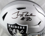 Jerry Rice Autographed Oakland Raiders Full Size SpeedFlex Helmet- Beckett Auth *Black