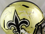 Ricky Williams Autographed New Orleans Saints Chrome F/S Helmet w/ SWED- JSA W Auth *