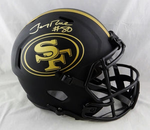 Jerry Rice Autographed San Francisco 49ers F/S Eclipse Speed Helmet- Beckett W Auth *Gold