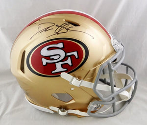 Deion Sanders Autographed San Francisco 49ers F/S Speed Authentic Helmet - Beckett W Auth *Black
