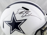 Deion Sanders Autographed Dallas Cowboys F/S Flat White Helmet - Beckett W Auth *Blue