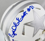 Ezekiel Elliott Autographed Dallas Cowboys ICE Mini Helmet - Beckett W Auth *Blue