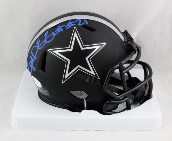 Ezekiel Elliott Autographed Dallas Cowboys Eclipse Mini Helmet - Beckett W Auth *Blue Image 1