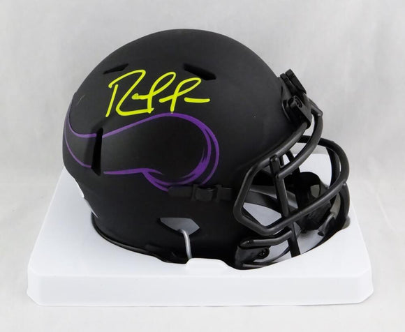 Randy Moss Autographed Minnesota Vikings Eclipse Speed Mini Helmet- Beckett Auth *Yellow