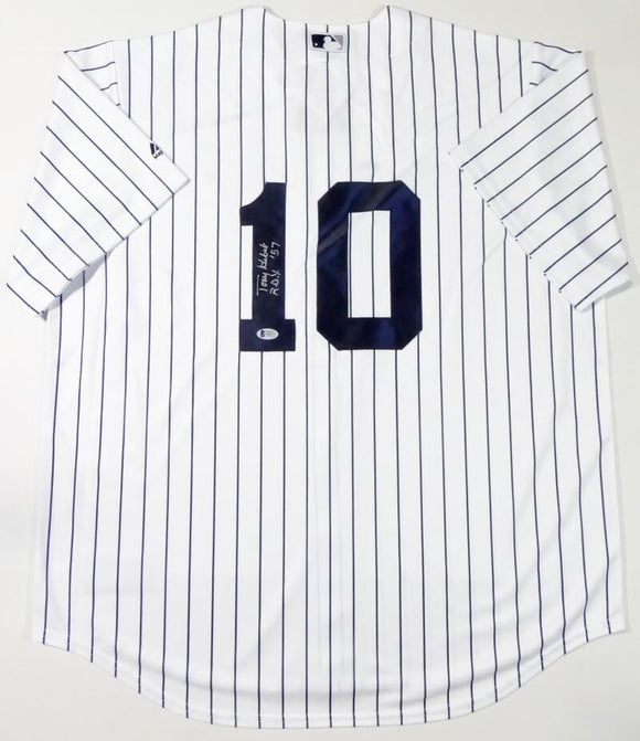 Tony Kubek Autographed New York Yankees P/S Jersey W/ ROY - Beckett Auth *1