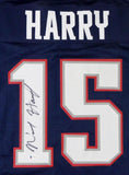N'Keal Harry Autographed Blue Pro Style Jersey- Beckett Auth *
