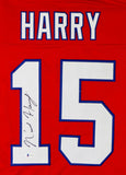 N'Keal Harry Autographed Red Pro Style Jersey- Beckett Auth *