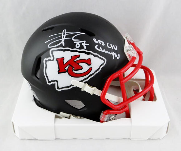 Travis Kelce Autographed Kansas City Chiefs Flat White Mini