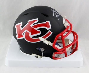 Travis Kelce Autographed Kansas City Chiefs AMP Speed Mini Helmet - Beckett W Auth *White