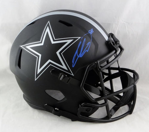 CeeDee Lamb Autographed Dallas Cowboys F/S Eclipse Speed Helmet- Fanatics Auth *Blue