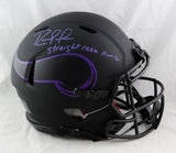 Randy Moss Autographed Vikings F/S Eclipse Speed Authentic Helmet w/Insc- Beckett W Auth *Purple