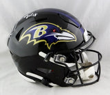 Ray Lewis Autographed Baltimore Ravens F/S SpeedFlex Helmet w/ HOF - Beckett W Auth *White