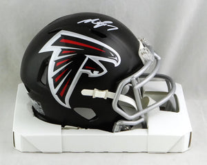 Michael Vick Autographed Atlanta Falcons Speed Mini Helmet - JSA W Auth *White