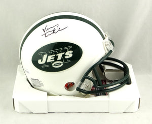 Vinny Testaverde Autographed New York Jets Mini Helmet- JSA W Authenticated