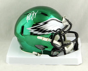 Desean Jackson Autographed Philadelphia Eagles Chrome Speed Mini Helmet- JSA W Auth *White