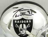 Jason Witten Autographed Las Vegas Raiders Chrome Mini Helmet- Beckett Auth *