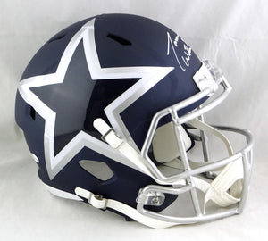 Jason Witten Autographed Dallas Cowboys F/S AMP Speed Helmet - Beckett W Auth *White