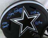 Tony Dorsett Autographed Dallas Cowboys F/S Eclipse Helmet w/ 3 Insc - Beckett W Auth *Blue