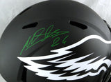 Miles Sanders Autographed Eagles F/S Eclipse Speed Helmet - JSA W Auth *Green Image 2