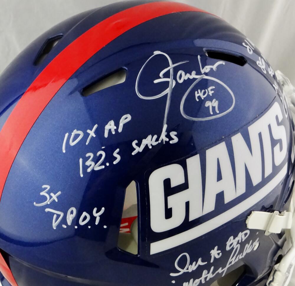 Lawrence Taylor Signed NY Giants Authentic Speed F/S Helmet- Beckett W –  The Jersey Source