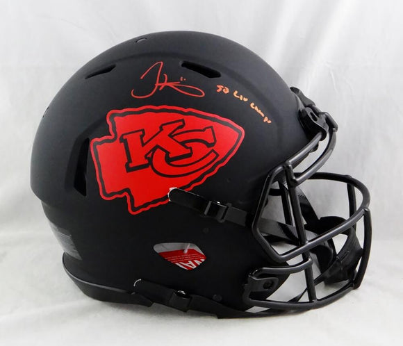 Tyreek Hill Autographed KC Chiefs F/S Eclipse Authentic Helmet w/ Insc - JSA W Auth *Red