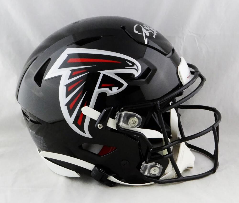 Deion Sanders Autographed Atlanta Falcons F/S Speed Flex Helmet- Becke –  The Jersey Source