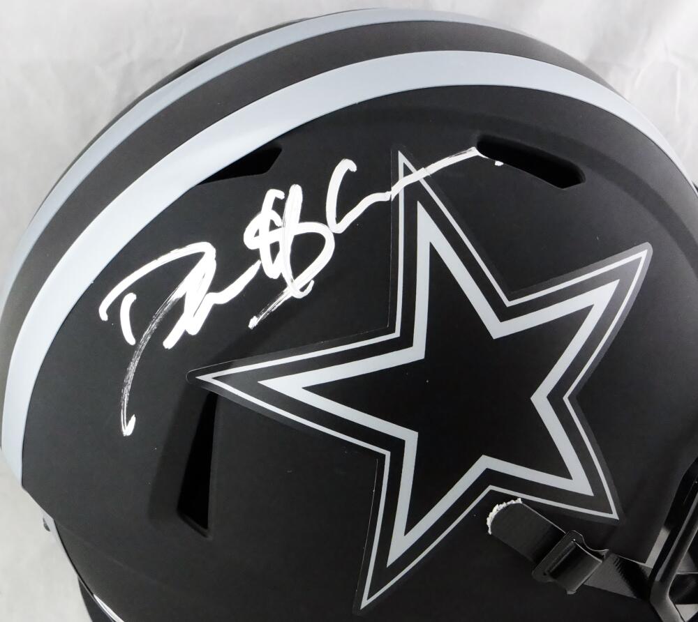 Shop Deion Sanders Dallas Cowboys Signed Eclipse Black FS Authentic Speed  Helmet