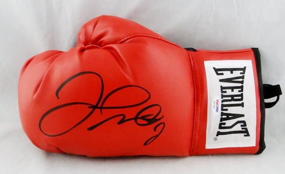 Floyd Mayweather Autographed Everlast Red Boxing Glove - PSA/DNA Auth *Black