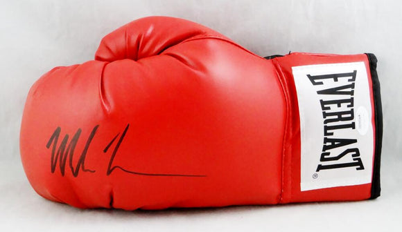 Mike Tyson Autographed Red Everlast Boxing Glove- JSA W Auth *left Image 1