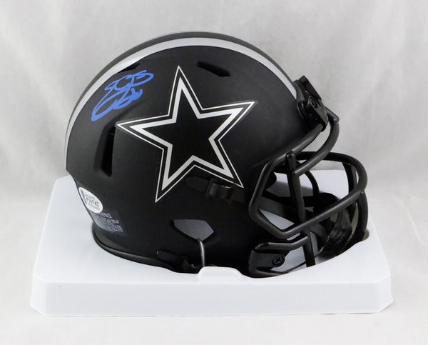 Emmitt Smith Autographed Dallas Cowboys Eclipse Speed Mini Helmet- Bec –  The Jersey Source