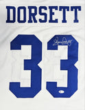 Tony Dorsett Autographed White Pro Style Jersey - Beckett W Auth *R3