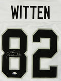 Jason Witten Autographed White Pro Style Jersey - Beckett W Auth *8