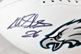 Miles Sanders Autographed Philadelphia Eagles Logo Football - JSA W Auth *Black Image 2