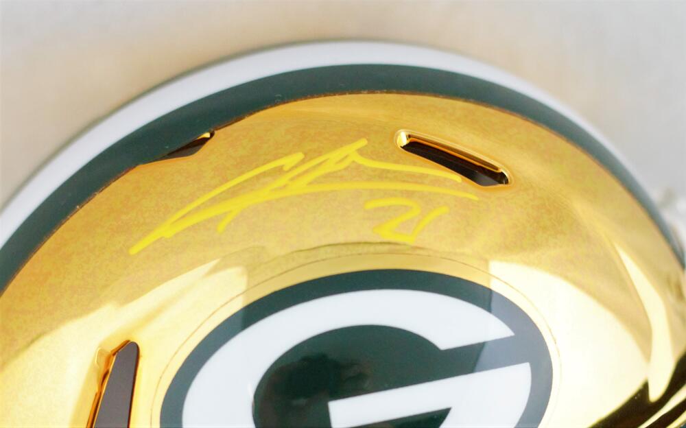 Charles Woodson Autographed Signed Packers Hall Of Fame Logo Mini Helmet  Auto - JSA