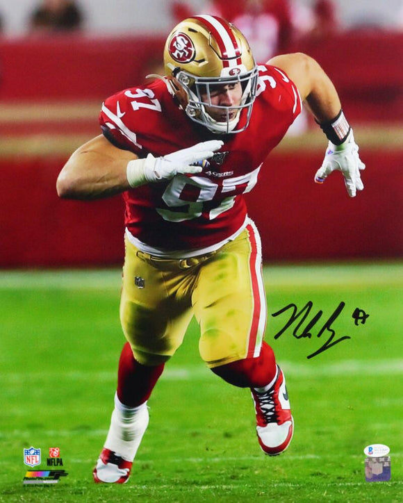 Nick Bosa Autographed San Francisco 49ers 16x20 Flexing PF Photo- Beck –  The Jersey Source