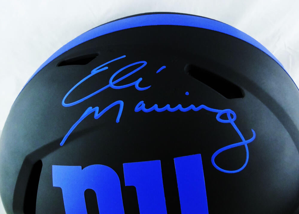 Eli Manning New York Giants Fanatics Authentic Autographed Blue