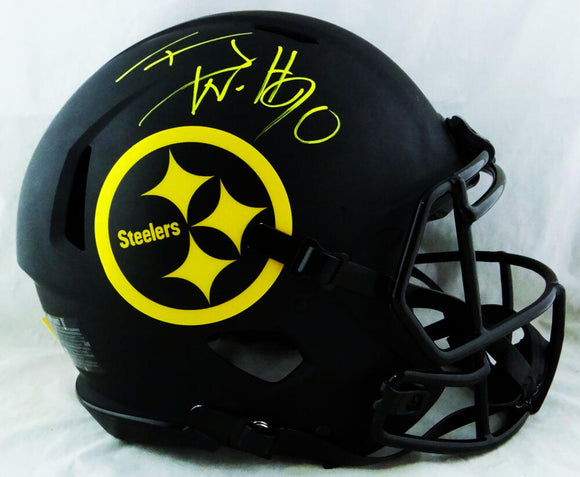 TJ Watt Autographed Pittsburgh Steelers F/S Eclilpse Authentic Helmet- JSA W Auth *