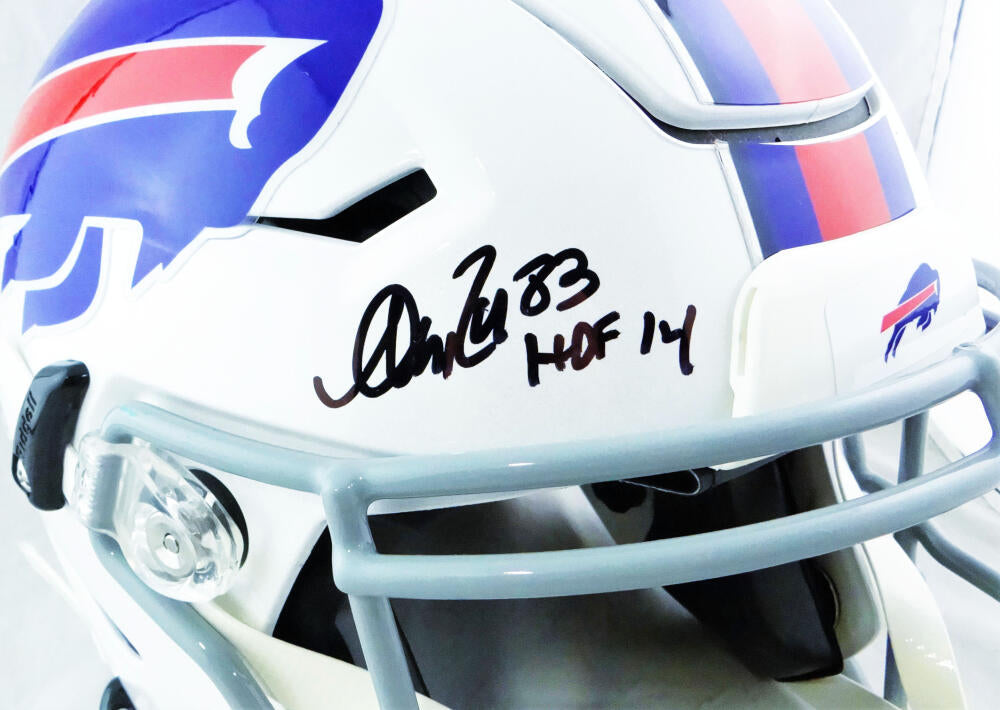 Thurman Thomas, Andre Reed & Jim Kelly Signed Bills Logo Football (JSA)