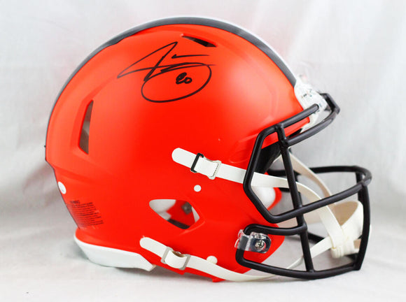 Jarvis Landry Autographed Cleveland Browns F/S Speed Authentic Helmet - JSA W Auth *Black