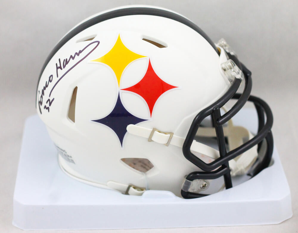 Franco Harris Autographed Pittsburgh Steelers AMP Speed Mini Helmet- B –  The Jersey Source