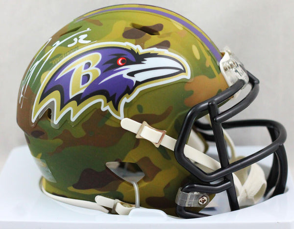 Ray Lewis Autographed Baltimore Ravens Flash Mini Helmet Beckett – Denver  Autographs