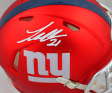 Landon Collins Autographed New York Giants Blaze Mini Helmet - Fanatics Auth *White